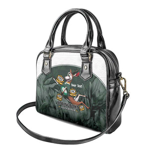 Custom South Africa Rugby Shoulder Handbag Springboks 4th Champions World Cup Proud Bokke