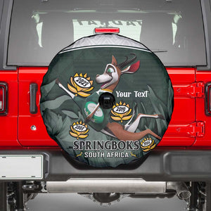 Custom South Africa Rugby Spare Tire Cover Springboks 4th Champions World Cup Proud Bokke