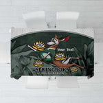 Custom South Africa Rugby Tablecloth Springboks 4th Champions World Cup Proud Bokke