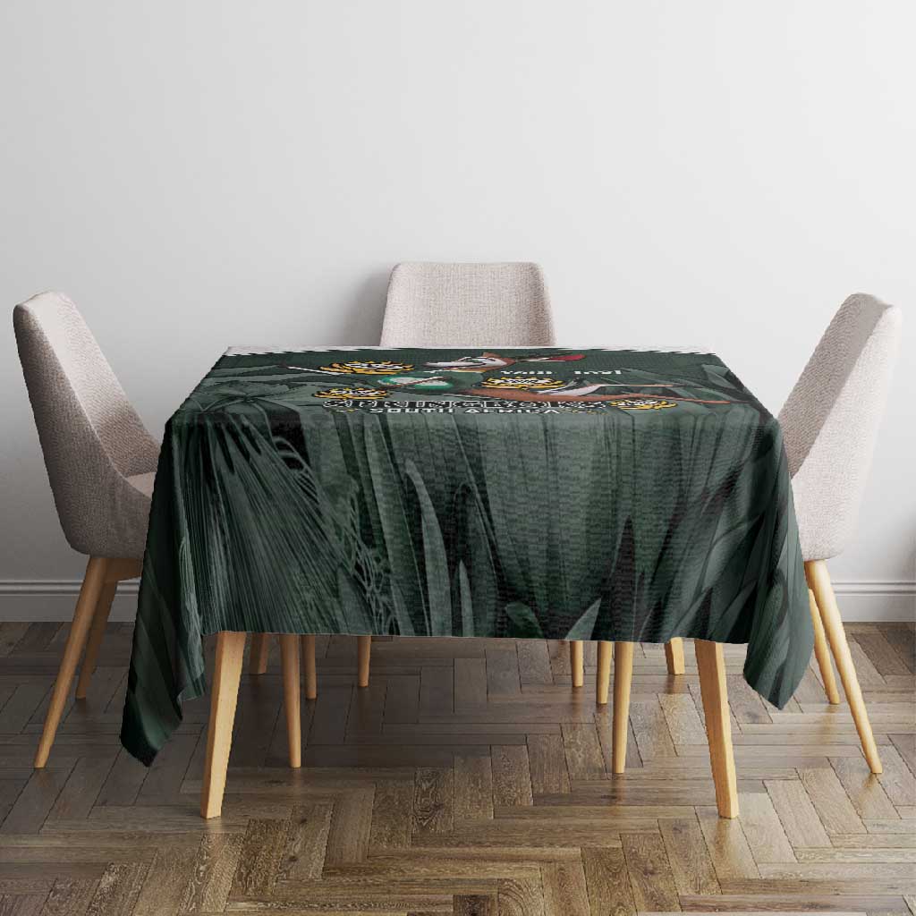 Custom South Africa Rugby Tablecloth Springboks 4th Champions World Cup Proud Bokke