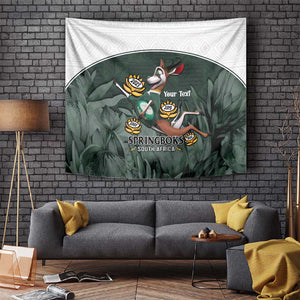 Custom South Africa Rugby Tapestry Springboks 4th Champions World Cup Proud Bokke