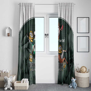 Custom South Africa Rugby Window Curtain Springboks 4th Champions World Cup Proud Bokke