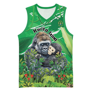 Personalized Rwanda Kwita Izina 2025 Basketball Jersey Gorilla Naming Day LT15