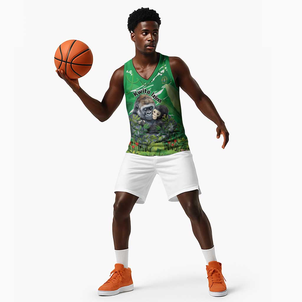 Personalized Rwanda Kwita Izina 2025 Basketball Jersey Gorilla Naming Day LT15