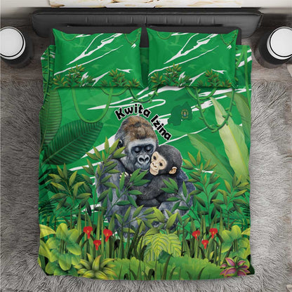 Rwanda Kwita Izina 2025 Bedding Set Gorilla Naming Day - African Pride