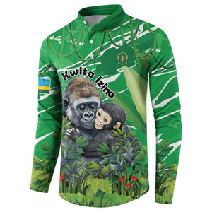 Personalized Rwanda Kwita Izina Button Sweatshirt Name a Gorilla - Save a Species
