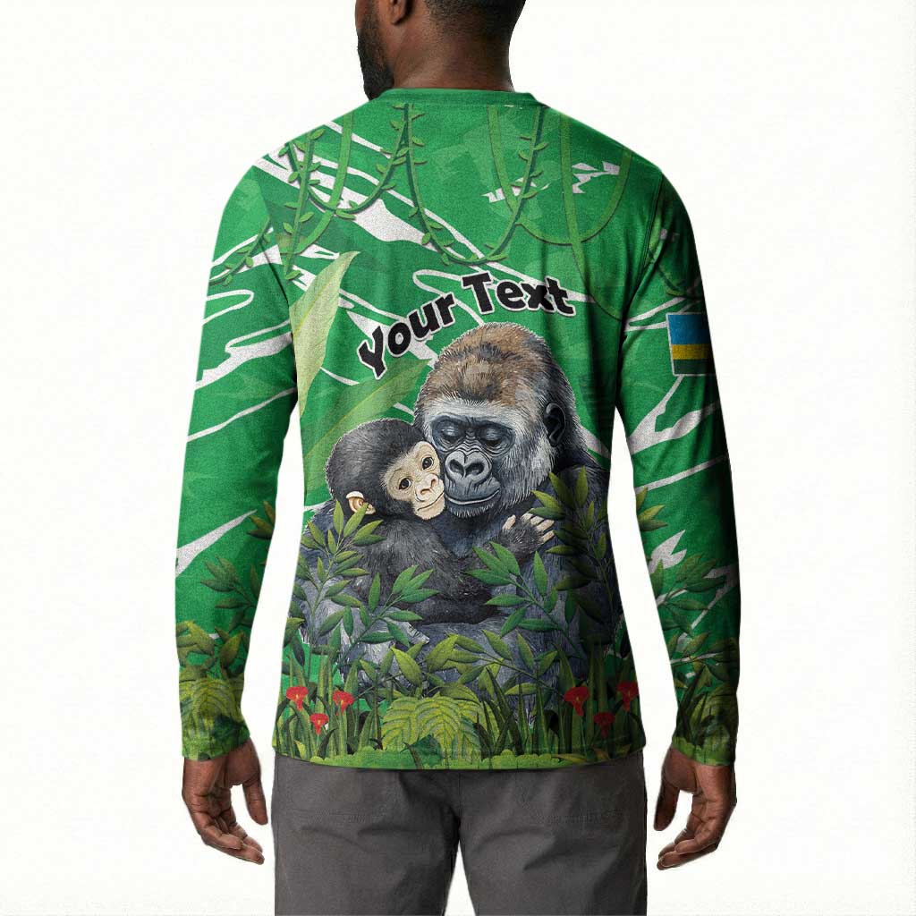 Personalized Rwanda Kwita Izina Button Sweatshirt Name a Gorilla - Save a Species