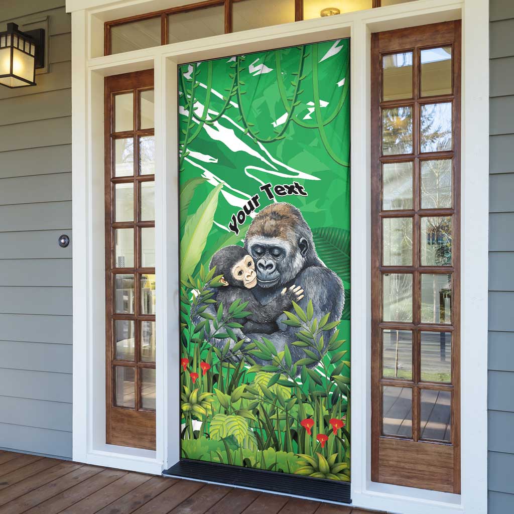 Personalized Rwanda Kwita Izina Door Cover Name a Gorilla - Save a Species