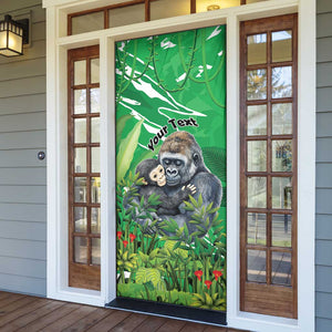 Personalized Rwanda Kwita Izina Door Cover Name a Gorilla - Save a Species