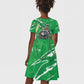 Personalized Rwanda Kwita Izina 2025 Kid Short Sleeve Dress Gorilla Naming Day - African Pride
