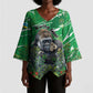 Personalized Rwanda Kwita Izina Kimono Sleeve Blouse Name a Gorilla - Save a Species