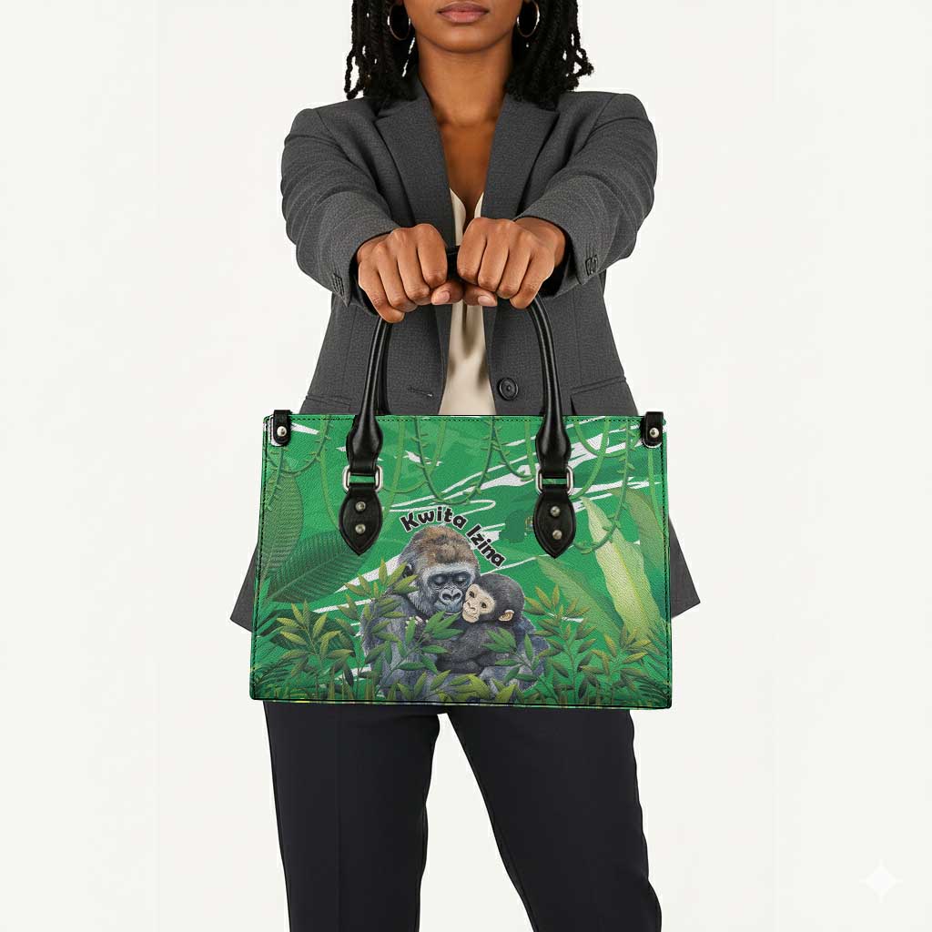 Rwanda Kwita Izina Leather Bag Name a Gorilla - Save a Species