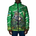 Personalized Rwanda Kwita Izina Padded Jacket Name a Gorilla - Save a Species