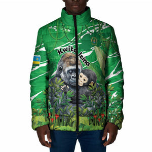 Personalized Rwanda Kwita Izina Padded Jacket Name a Gorilla - Save a Species