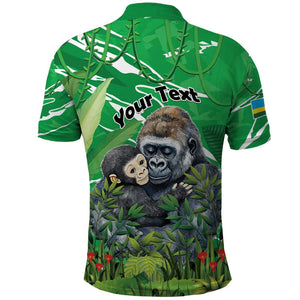 Personalized Rwanda Kwita Izina 2025 Polo Shirt Gorilla Naming Day - African Pride