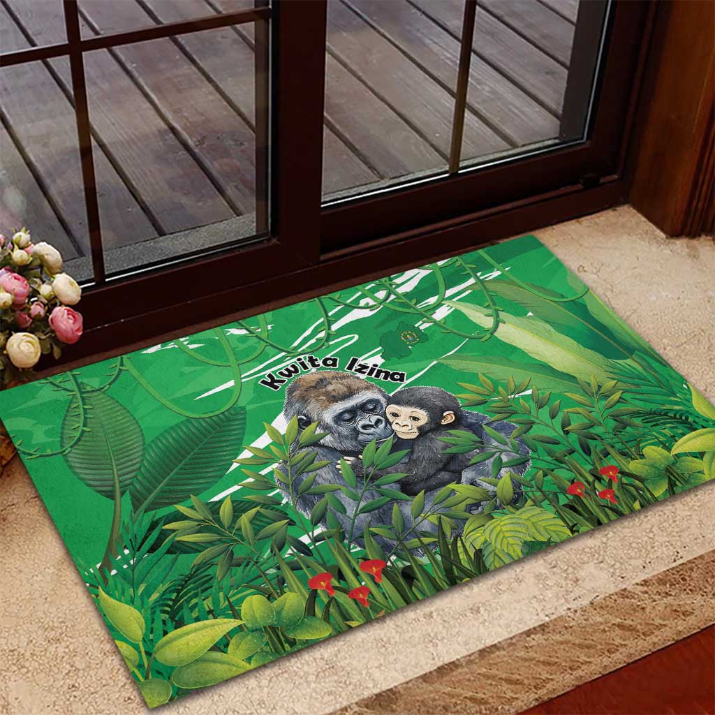 Rwanda Kwita Izina 2025 Rubber Doormat Gorilla Naming Day - African Pride
