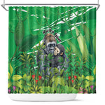 Rwanda Kwita Izina 2025 Shower Curtain Gorilla Naming Day - African Pride