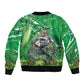Personalized Rwanda Kwita Izina 2025 Sleeve Zip Bomber Jacket Gorilla Naming Day - African Pride