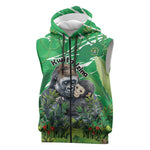 Personalized Rwanda Kwita Izina 2025 Sleeveless Zip Hoodie Gorilla Naming Day - African Pride