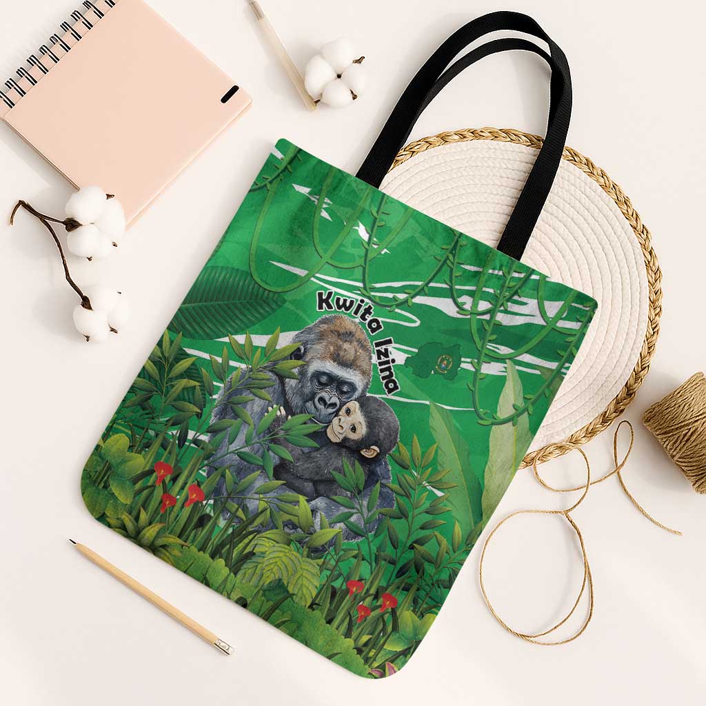 Rwanda Kwita Izina Tote Bag Name a Gorilla - Save a Species