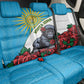 Rwanda’s Gorilla Naming Back Car Seat Cover Baby Gorilla Coat Of Arms With Red Rose - African Pride