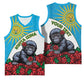 Personalized Rwandas Gorilla Naming Basketball Jersey Baby Gorilla Coat Of Arms With Red Rose LT15