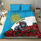 Rwanda’s Gorilla Naming Bedding Set Baby Gorilla Coat Of Arms With Red Rose - African Pride