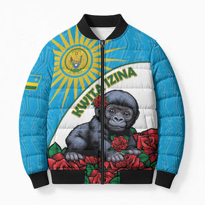 Personalized Rwanda Baby Gorilla Bomber Puffer Jacket Kwita Izina 2025