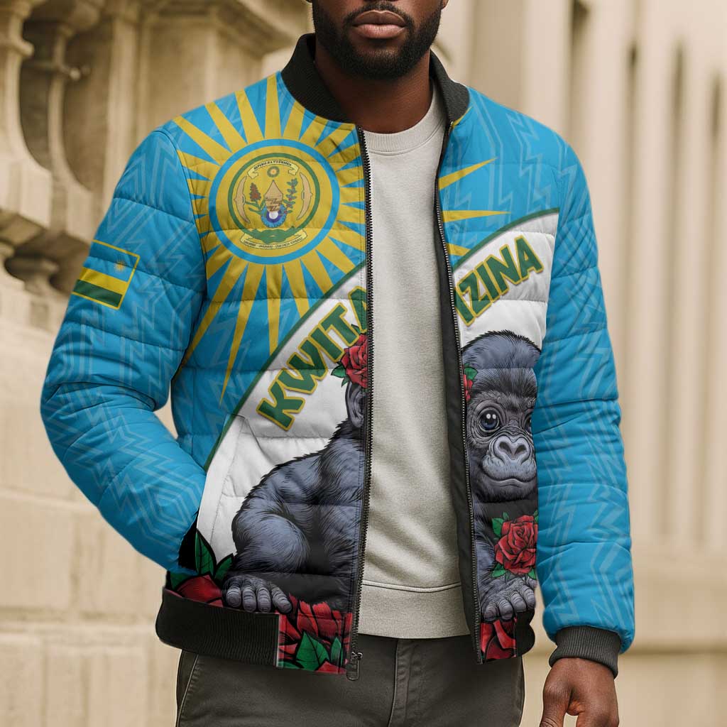 Personalized Rwanda Baby Gorilla Bomber Puffer Jacket Kwita Izina 2025