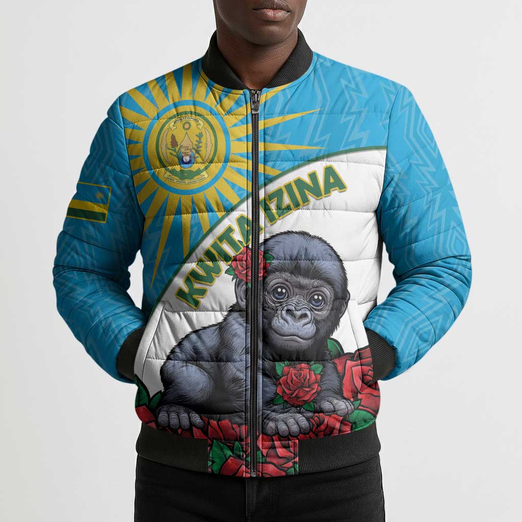Personalized Rwanda Baby Gorilla Bomber Puffer Jacket Kwita Izina 2025