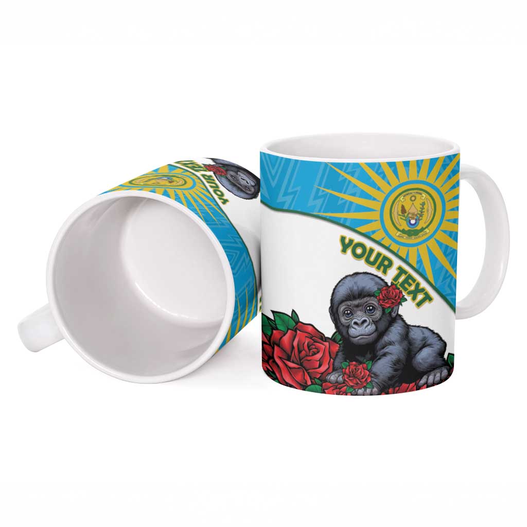 Personalized Rwanda Baby Gorilla Ceramic Mug Kwita Izina 2025