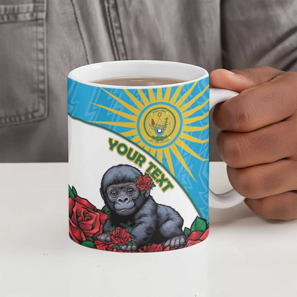Personalized Rwanda Baby Gorilla Ceramic Mug Kwita Izina 2025