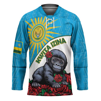 Personalized Rwanda Baby Gorilla Hockey Jersey Kwita Izina 2025