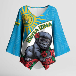 Personalized Rwanda Baby Gorilla Kimono Sleeve Blouse Kwita Izina 2025