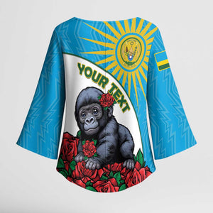 Personalized Rwanda Baby Gorilla Kimono Sleeve Blouse Kwita Izina 2025
