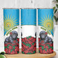 Personalized Rwanda’s Gorilla Naming Skinny Tumbler Baby Gorilla Coat Of Arms With Red Rose - African Pride