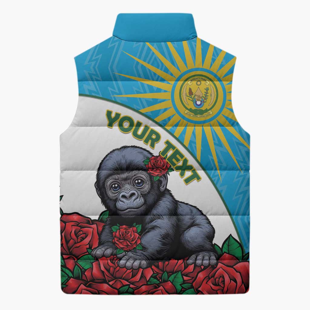 Personalized Rwanda Baby Gorilla Sleeveless Puffer Jacket Kwita Izina 2025