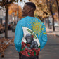 Personalized Rwanda’s Gorilla Naming Sweatshirt Baby Gorilla Coat Of Arms With Red Rose - African Pride