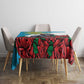 Rwanda’s Gorilla Naming Tablecloth Baby Gorilla Coat Of Arms With Red Rose - African Pride