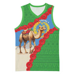 Personalised Eritrea Arabian Camel Basketball Jersey Gerbera Flower - Flag Color LT15
