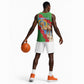 Personalised Eritrea Arabian Camel Basketball Jersey Gerbera Flower - Flag Color LT15