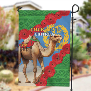 Personalised Eritrea Arabian Camel Garden Flag Gerbera Flower - Flag Color