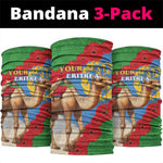 Personalised Eritrea Arabian Camel Neck Gaiter Gerbera Flower - Flag Color LT15