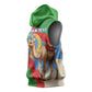 Personalised Eritrea Arabian Camel Sleeveless Hoodie Gerbera Flower - Flag Color - African Pride
