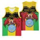 Personalized Afro Mali Vulture Basketball Jersey Coat Of Arms - Bogolan Pattern LT15