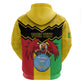 Personalized Afro Mali Vulture Hoodie Coat Of Arms - Bogolan Pattern