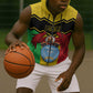 Personalized Afro Mali Vulture Sleeveless Zip Hoodie Coat Of Arms - Bogolan Pattern - African Pride