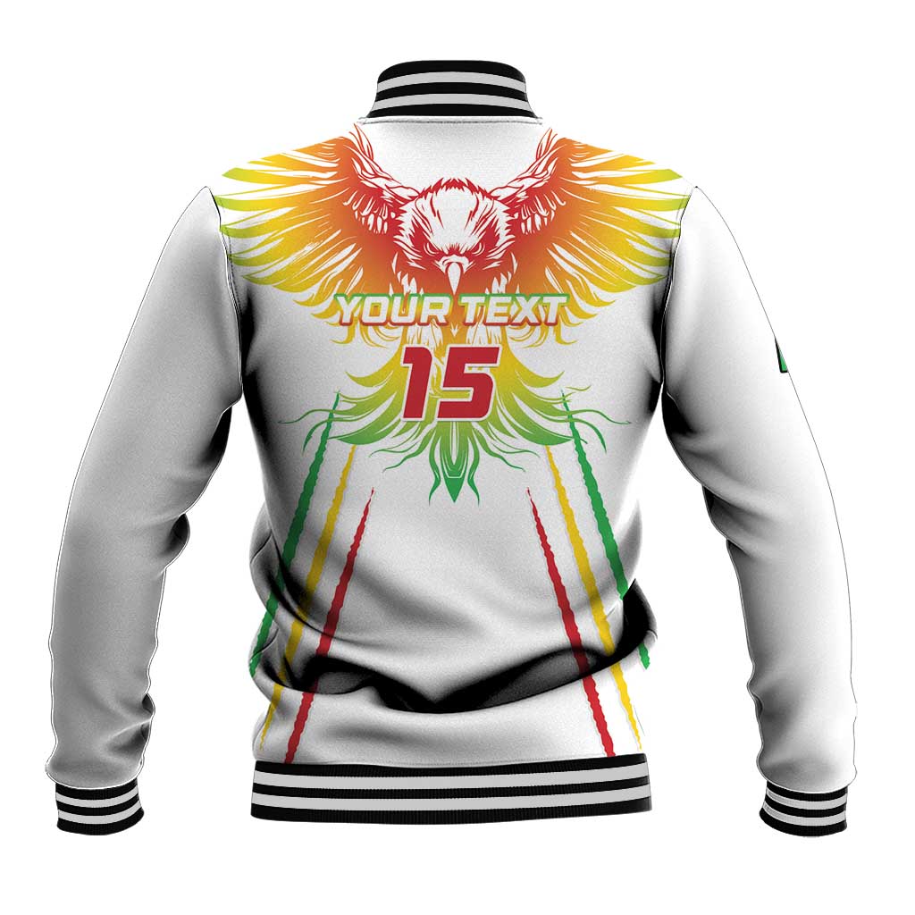 Mali Football Custom Baseball Jacket Go Eagles - White Color