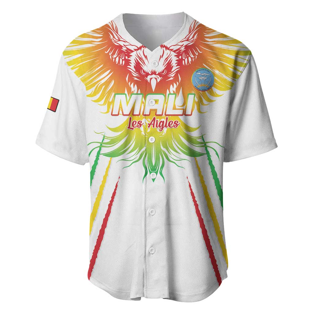 Mali Football Custom Baseball Jersey Go Eagles - White Color