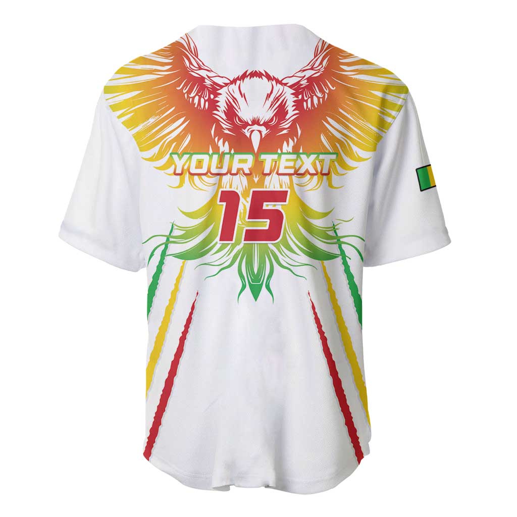 Mali Football Custom Baseball Jersey Go Eagles - White Color